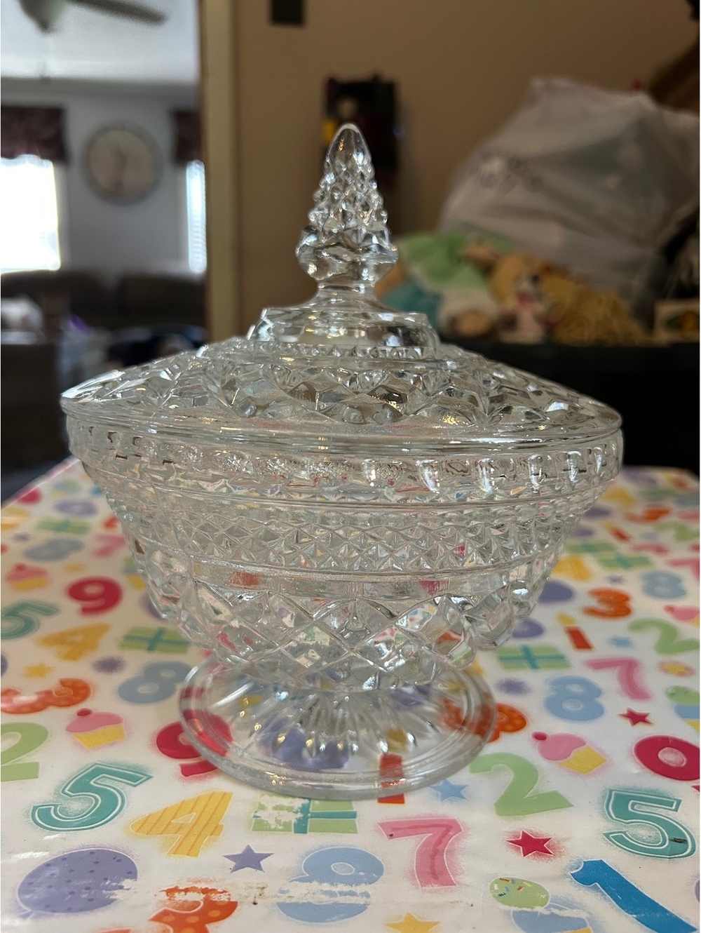 Vintage anchor hocking candy dish